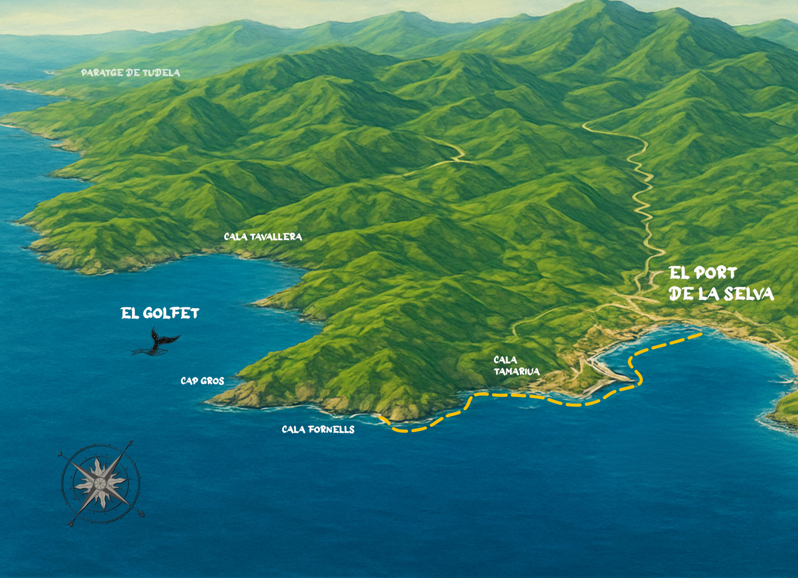 mapa port de la selva